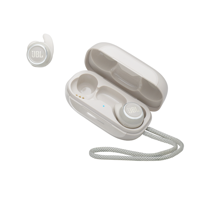 JBL Reflect Mini NC - White - Waterproof true wireless Noise Cancelling sport earbuds - Detailshot 7 image number null